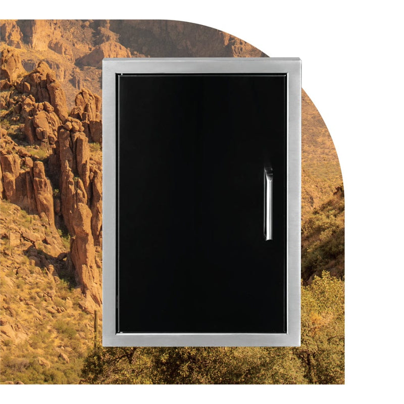 Wildfire Outdoor Living Wildfire 20" x 27" Outdoor Vertical Single Door - Side View