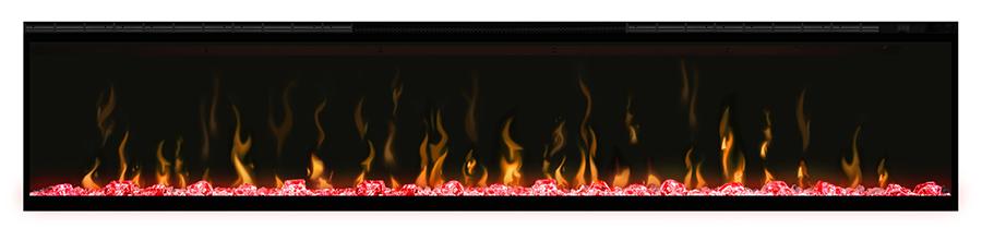 Dimplex Ignite XL 74" Linear Electric Fireplace Red Embers