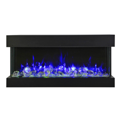Remii 40″ BAY-SLIM Series 3 Sided Glass Electric Fireplace - 40-BAY-SLIM - Fireplace Choice