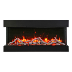 Remii 50″ BAY-SLIM Series 3 Sided Glass Electric Fireplace - 50-BAY-SLIM - Fireplace choice