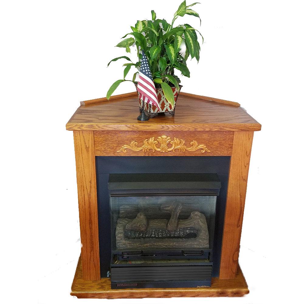 Buck Stove Classic Corner Mantel For Models 329B, 384, and 34ZC - Fireplace Choice