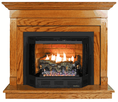 Buck Stove Contemporary Mantel For Models 329B, 384, and 34ZC - Fireplace Choice