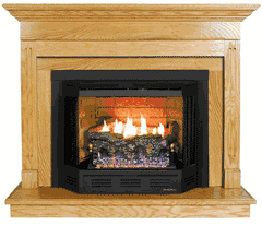 Buck Stove Contemporary Mantel For Models 329B, 384, and 34ZC - Fireplace Choice