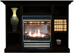 Buck Stove 1127 Vent Free Gas Stove with Prestige Mantel Combo - Natural Gas - Fireplace Choice