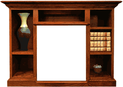 Buck Stove Prestige Bookcase Mantel For 329B, 384, and 34ZC Models - Fireplace Choice