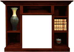 Buck Stove Prestige Bookcase Mantel For 329B, 384, and 34ZC Models - Fireplace Choice