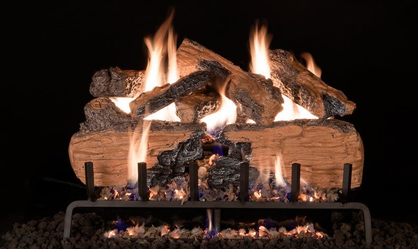 Real Fyre CHS-18 Standard Vented Charred Split Oak Log Set - Fireplace Choice