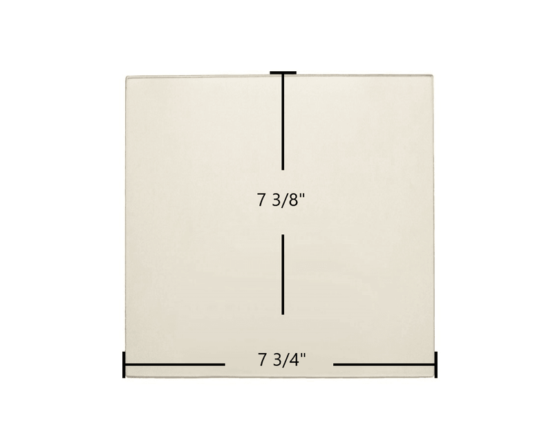 Country Flame Double Door 7 3/4" x 7 3/8" Glass 7P388CF-RL