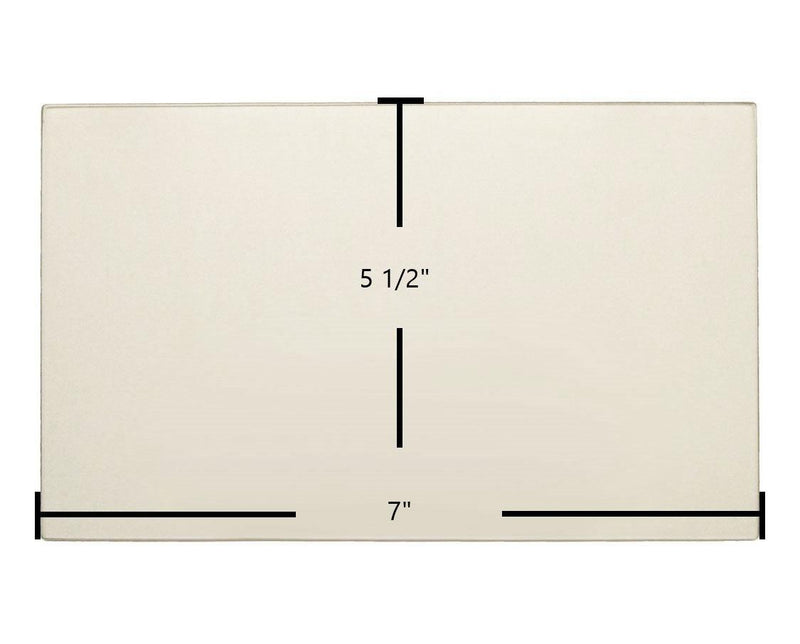 Country Flame Double Door 5 1/2" x 7" Glass 7P384CF-RL