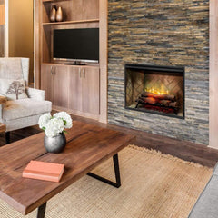 Dimplex 36" Revillusion  Electric Firebox with Weathered Concrete Backer - RBF36WC - Fireplace Choice