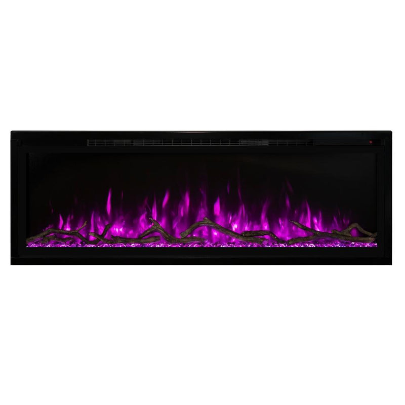Modern Flames Spectrum Slimline 50" Wall Mount/Recessed Electric Fireplace - SPS-50B - Detail View