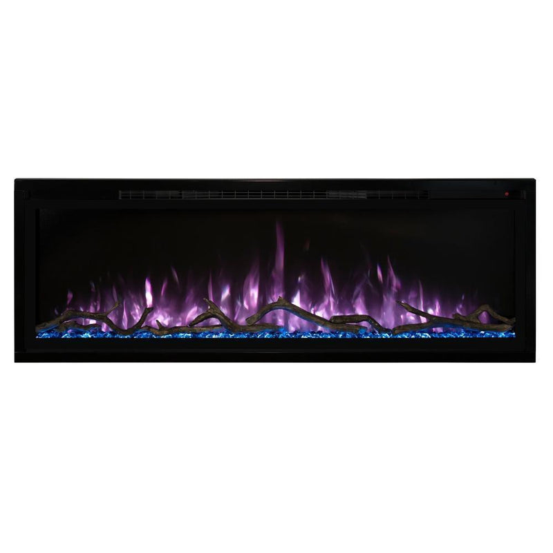 Modern Flames Spectrum Slimline 50" Wall Mount/Recessed Electric Fireplace - SPS-50B - Close-Up