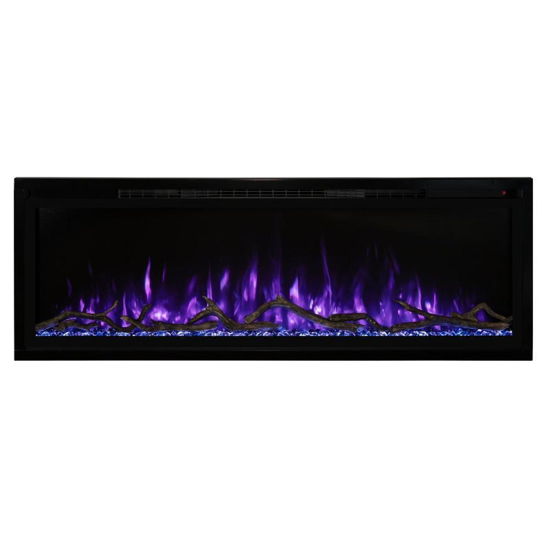 Modern Flames Spectrum Slimline 50" Wall Mount/Recessed Electric Fireplace - SPS-50B - Dimensions