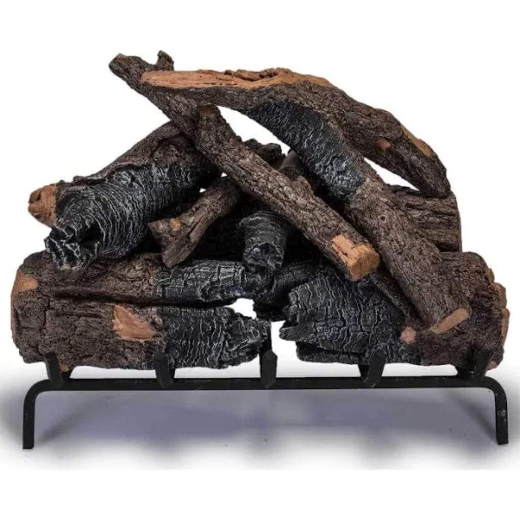 Real Fyre 18" Charred American Oak Gas Log Set - Fireplace Choice