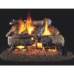 Real Fyre 24" Charred American Oak Gas Log Set - Fireplace Choice