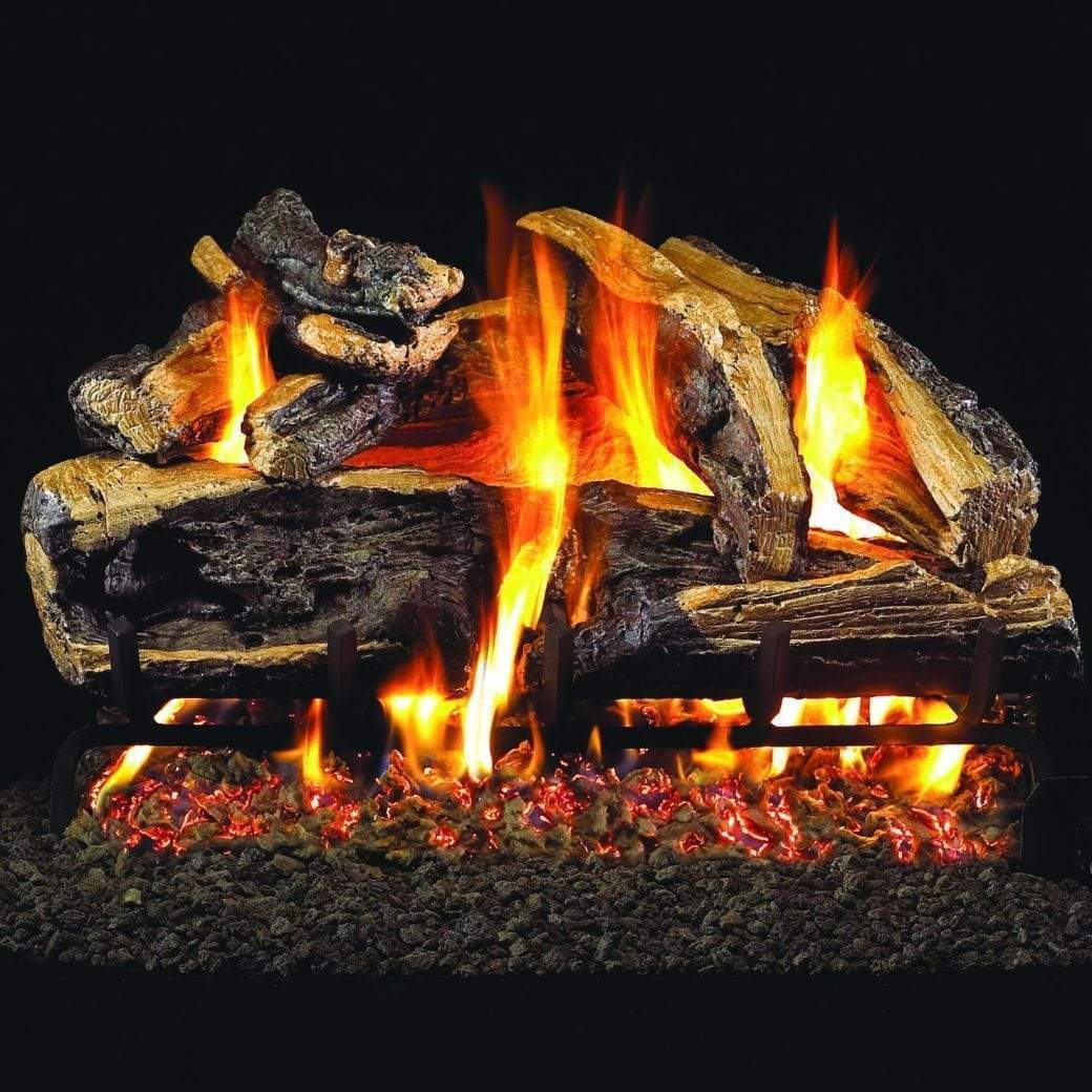 Real Fyre 24" CHRRSO-24 Charred Rugged Split Oak Standard Gas Log Set - Fireplace Choice