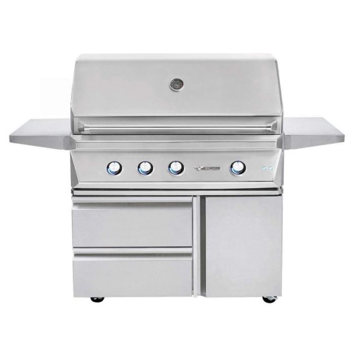 Twin Eagles 42-Inch Natural Gas Grill with Grill Base - TEBQ42 - Fireplace Choice