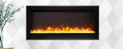 Remii 34″ WM-B Series Electric Fireplace with Glass and Black Steel Surround - Fireplace Choice